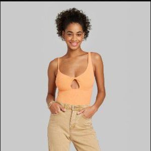 Twist-Front Tank Bodysuit